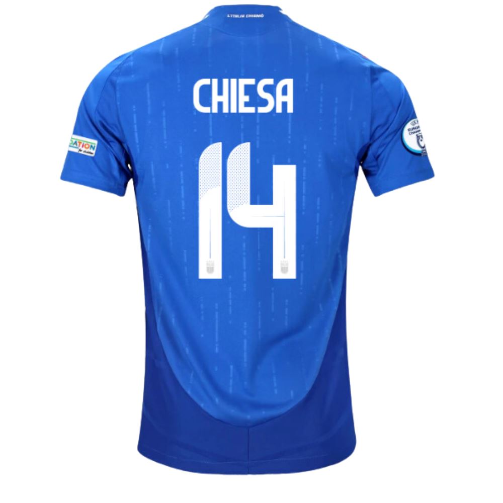 Chiesa 14 Name Set Italy 24/25 Home Jersey - ITA SPORTS