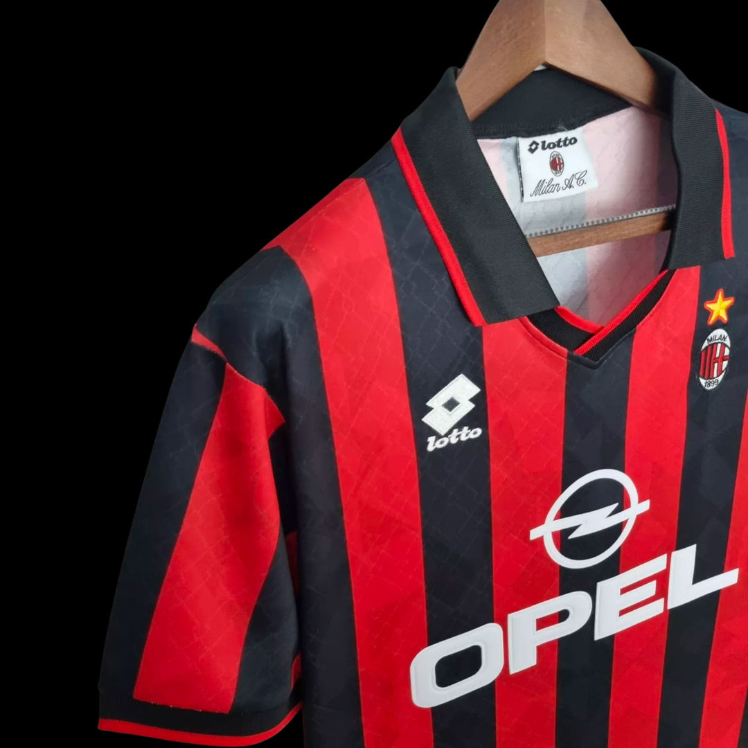 MAGLIA MILAN 95-96 BAGGIO 18 CALCIO JERSEY BARESI MAGLIA MILAN 95-96 BAGGIO 18 CALCIO JERSEY BARESI