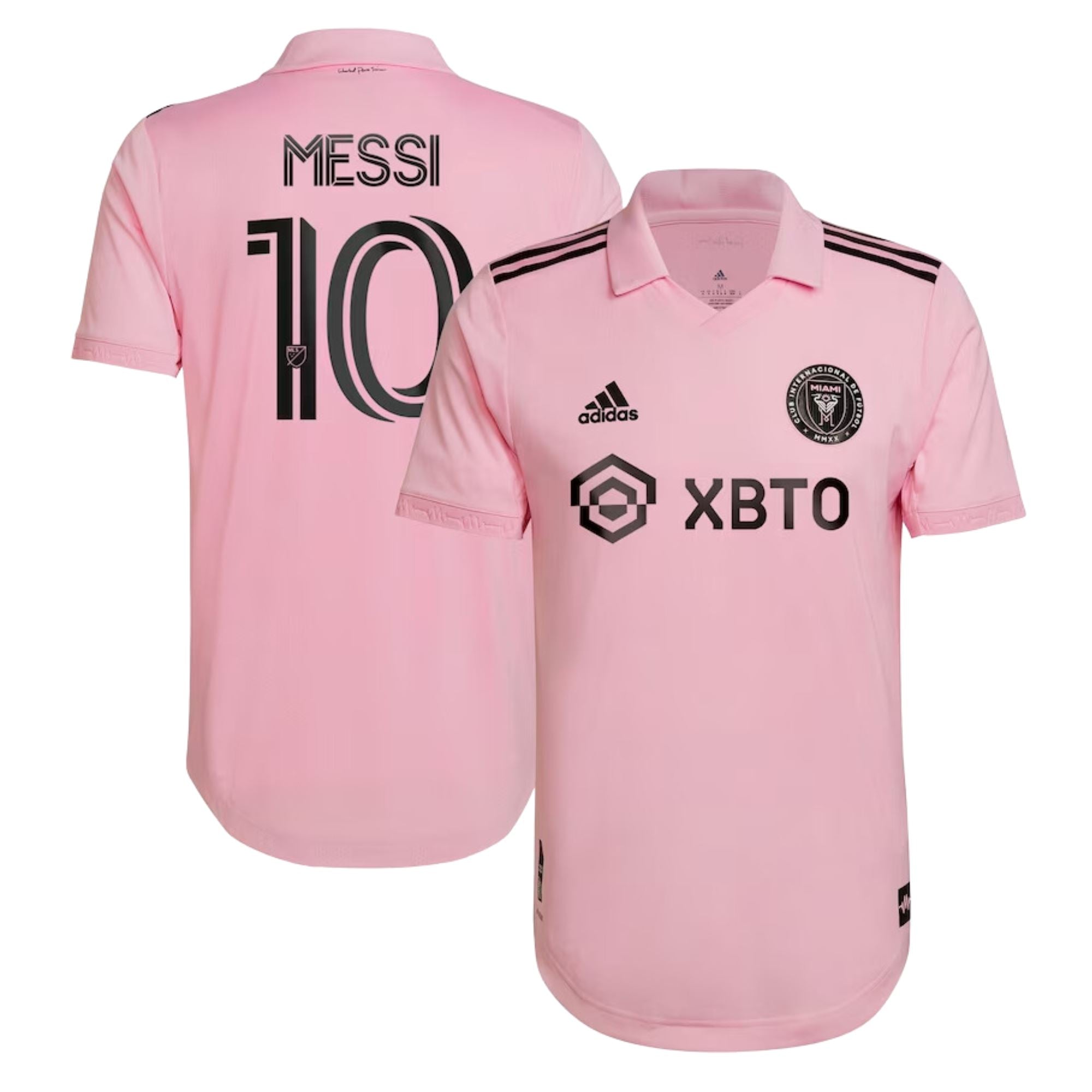Inter Miami Messi Home Jersey Authentic Pink Heart Beat Kit - ADIDAS
