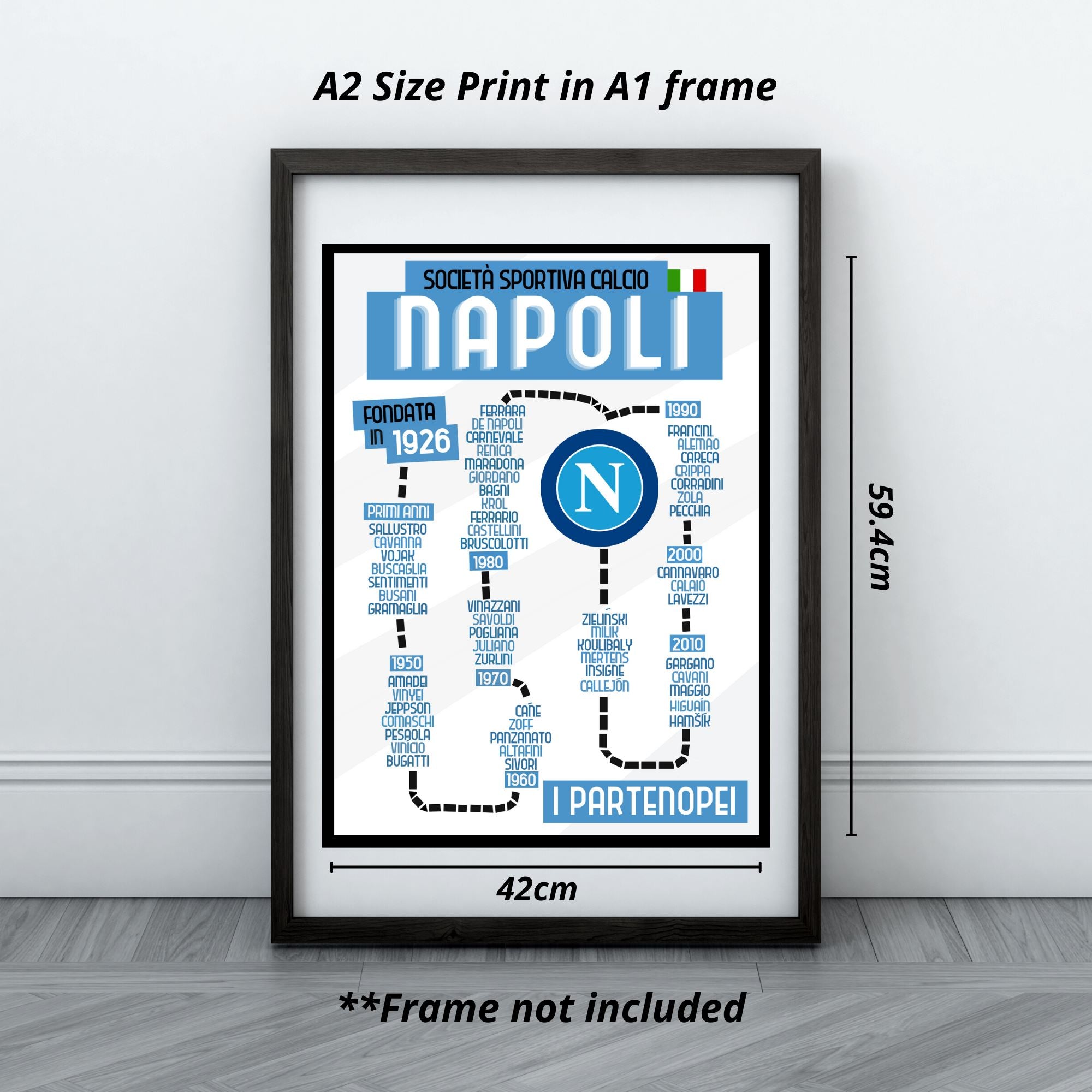 Napoli Best Players Print - ITASPORT