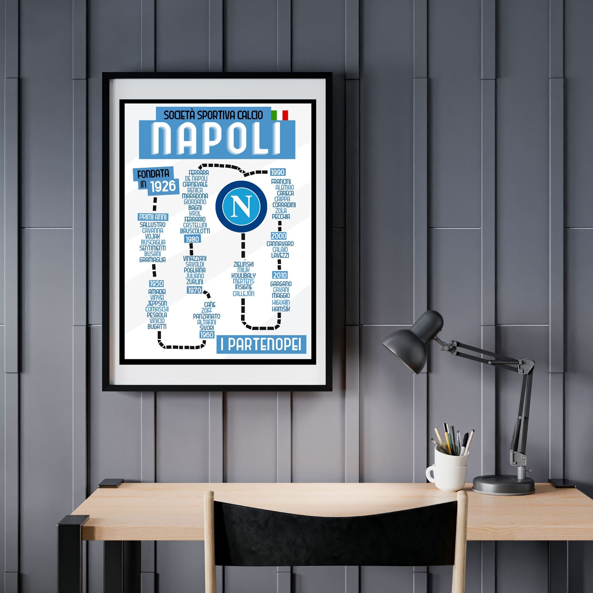Napoli Best Players Print - ITASPORT