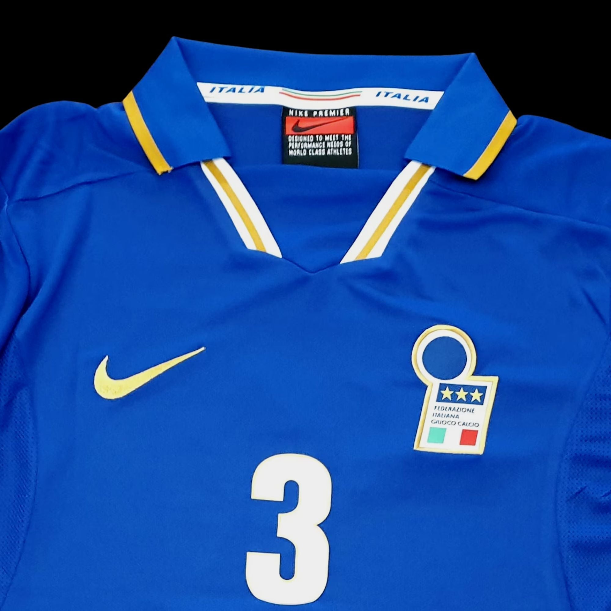 1996/97 Italy Home Jersey with Name / Number - ITASPORT