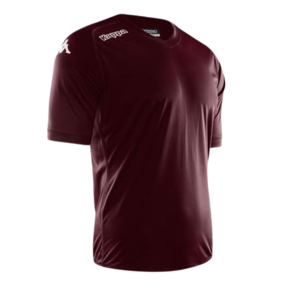 Kappa Short Sleeve Jersey Youth Maroon - ITASPORT