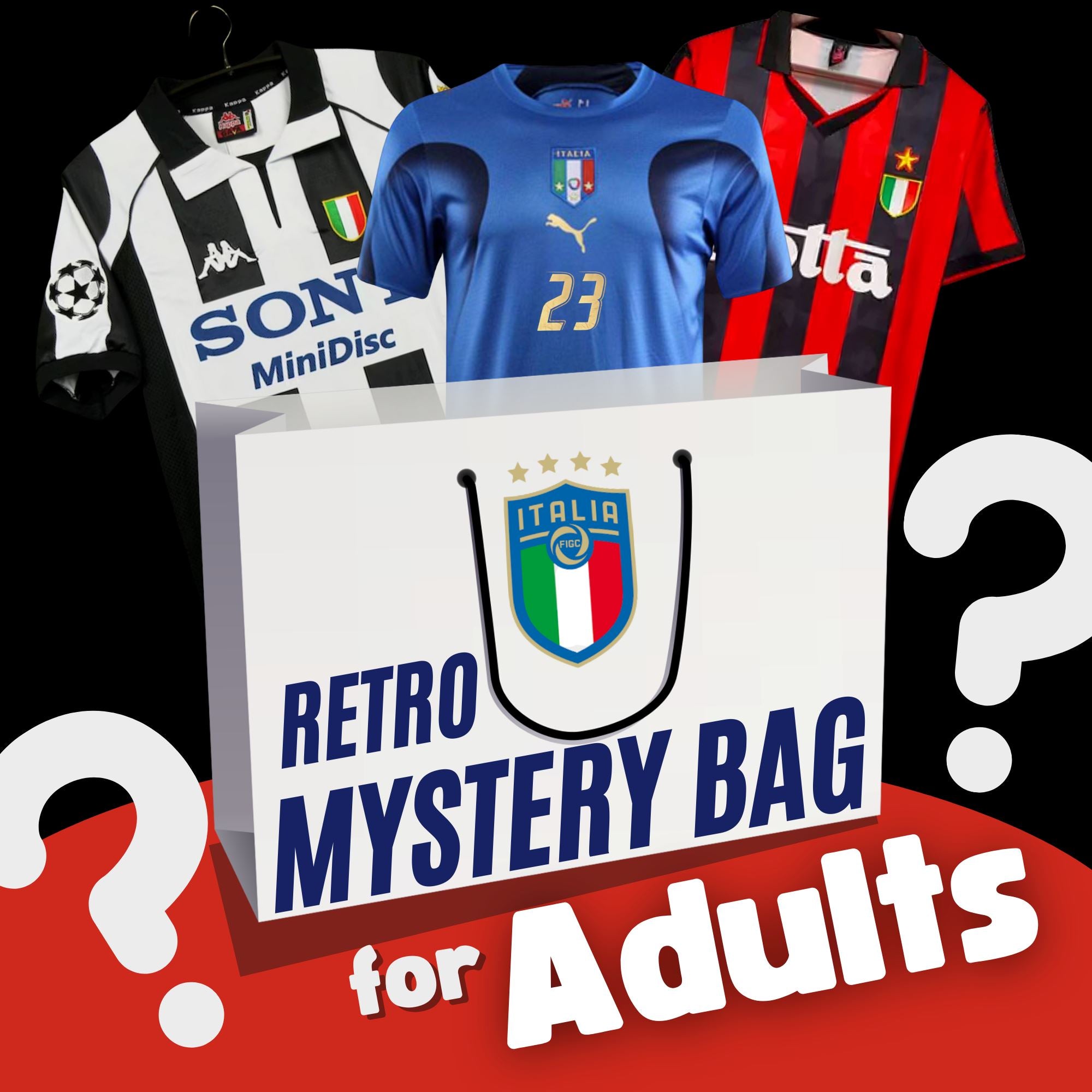 Retro Italy Soccer Jerseys Mystery Bag Adults - ITASPORT