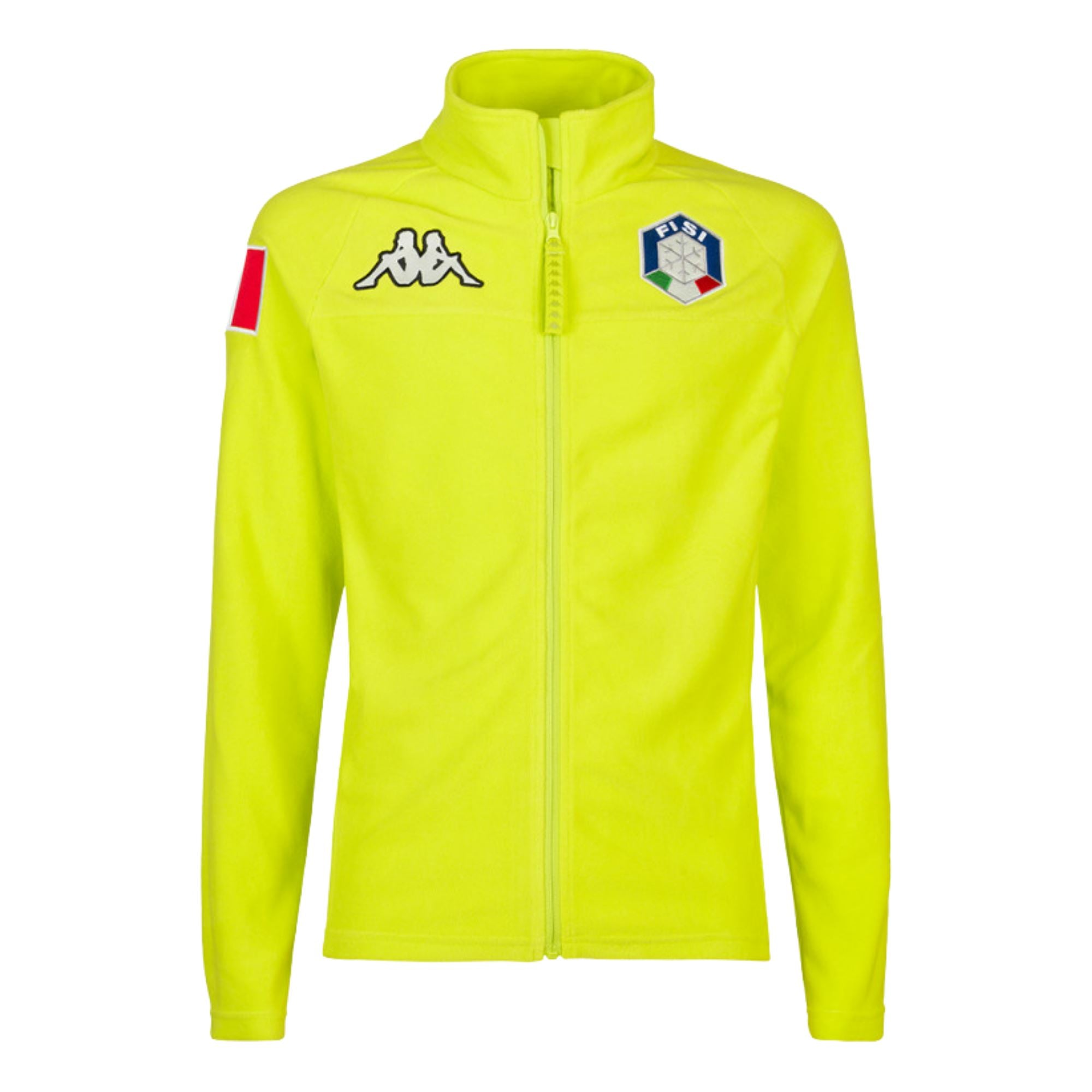 Kappa Italia Unisex Cento Full Zip Jacket Lime Green - ITASPORT